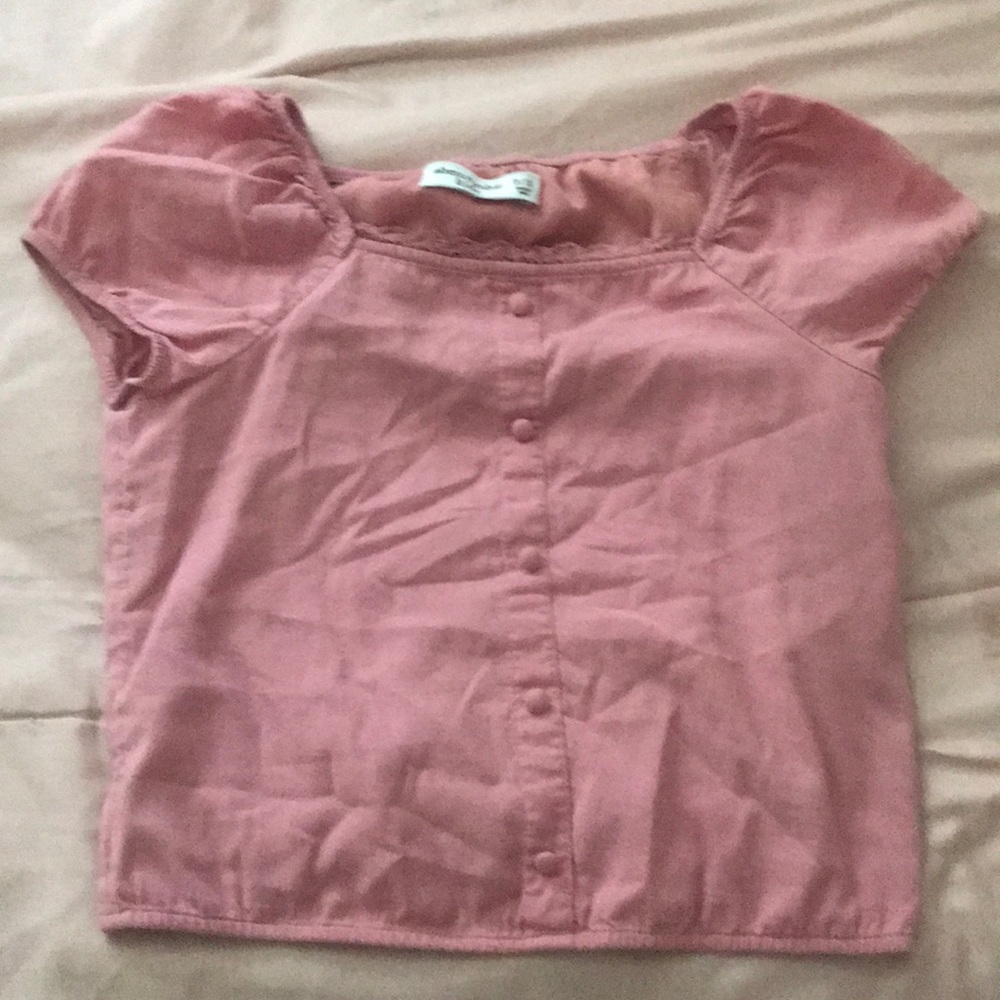 Girls pink crop top